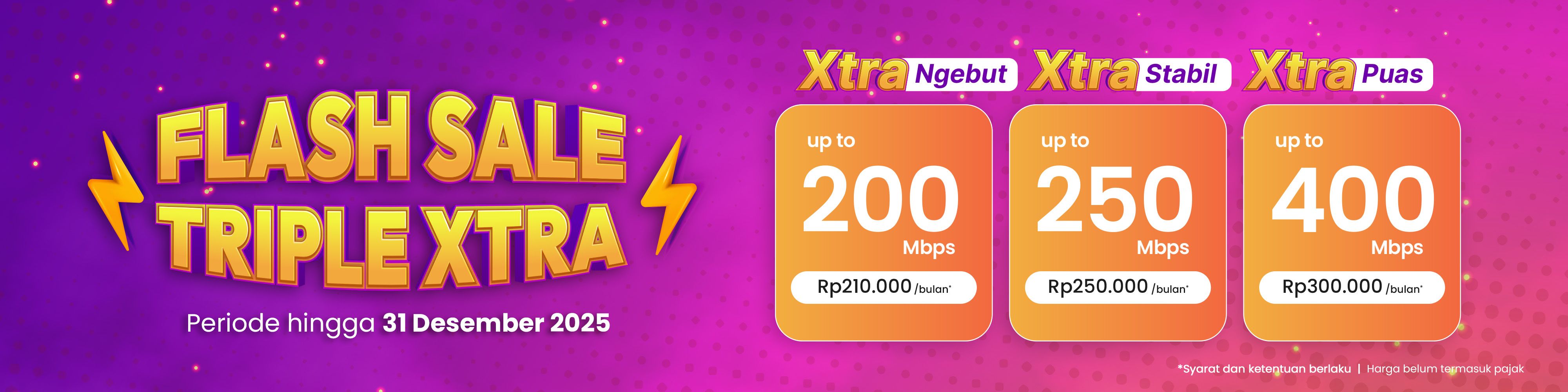 Banner Promo Flash Sale Triple Xtra MyRepublic